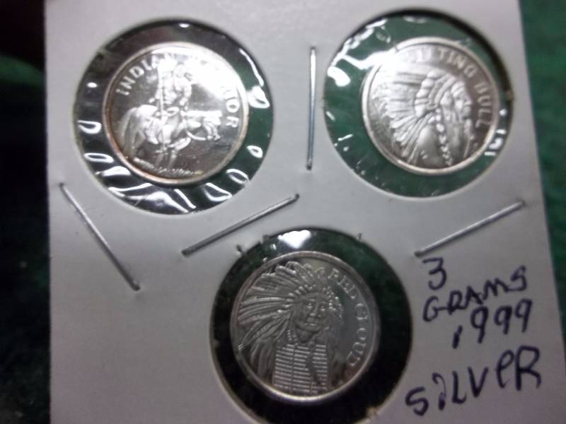 3 Grams Silver Rounds .999 Fine