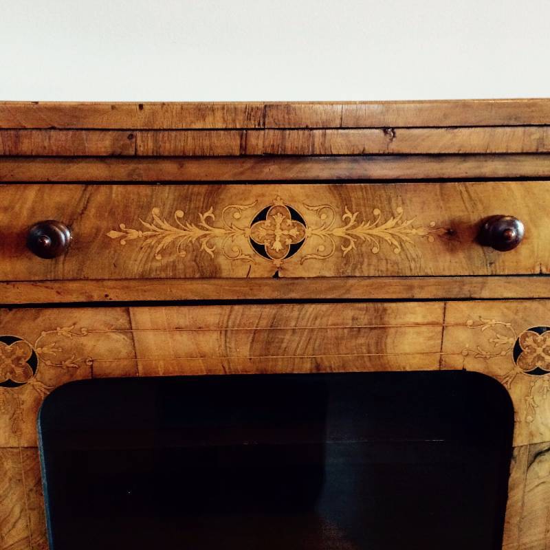 lot 4 image: Victorian Inlaid Sheet Music Cabinet