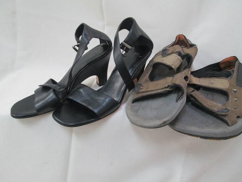 2 pair of shoes, gently used...