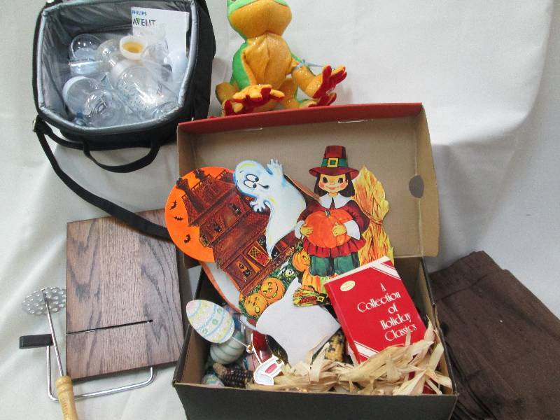 Lot of fall dcor and a Phillips A...