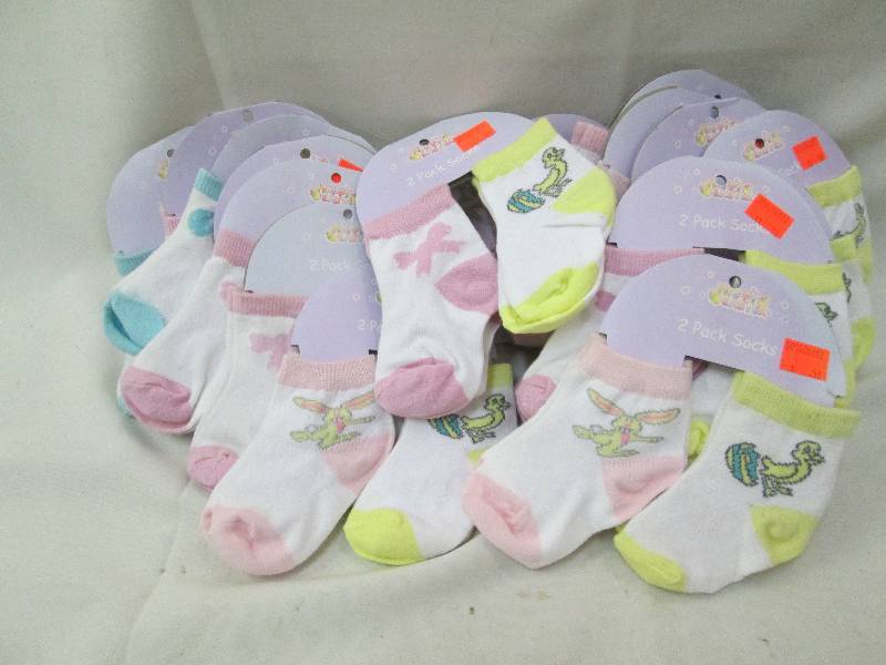 17 packs of 2 pr each infant Easter...