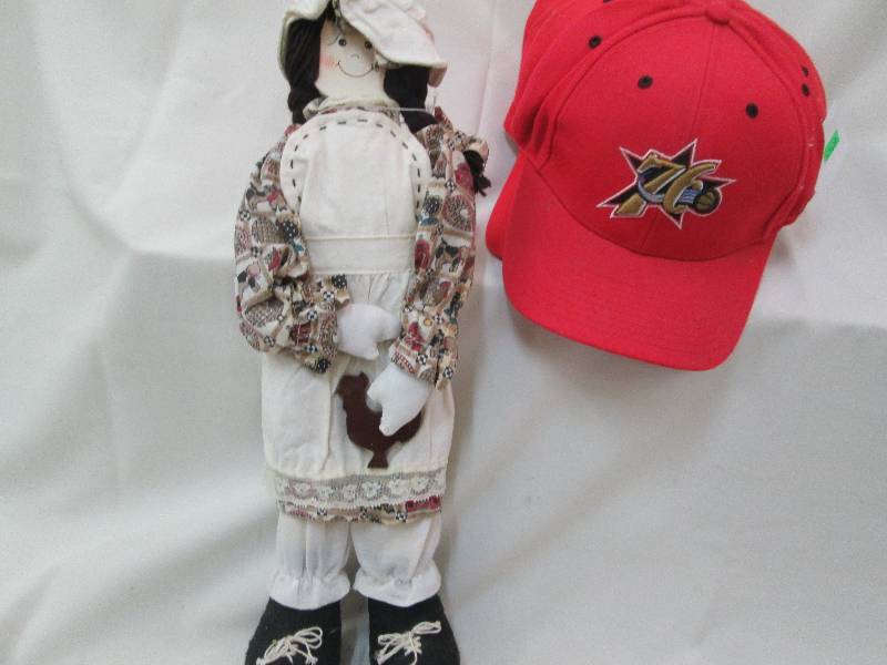 Craft fabric doll, 9 each 76ers re...