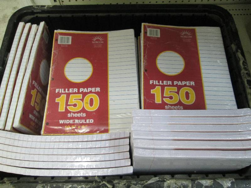 Large lot of lined filler paper 150...