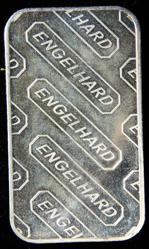 1 TROY OZ. .999 FINE SILVER ENGELHARD BAR