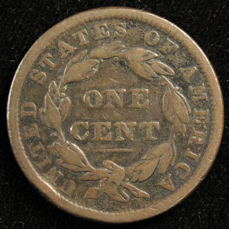 1838 US LARGE CENT VERY GOOD