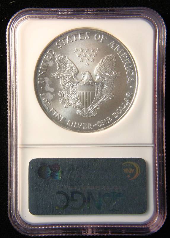 2006 AMERICAN SILVER EAGLE 1 TROY OZ. .999 FINE SILVER DOLLAR MS69 NGC