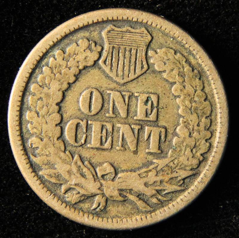 1861 COPPER NICKEL INDIAN HEAD CENT FINE