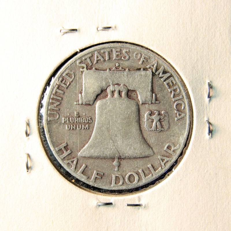 1951 D FRANKLIN SILVER HALF DOLLAR