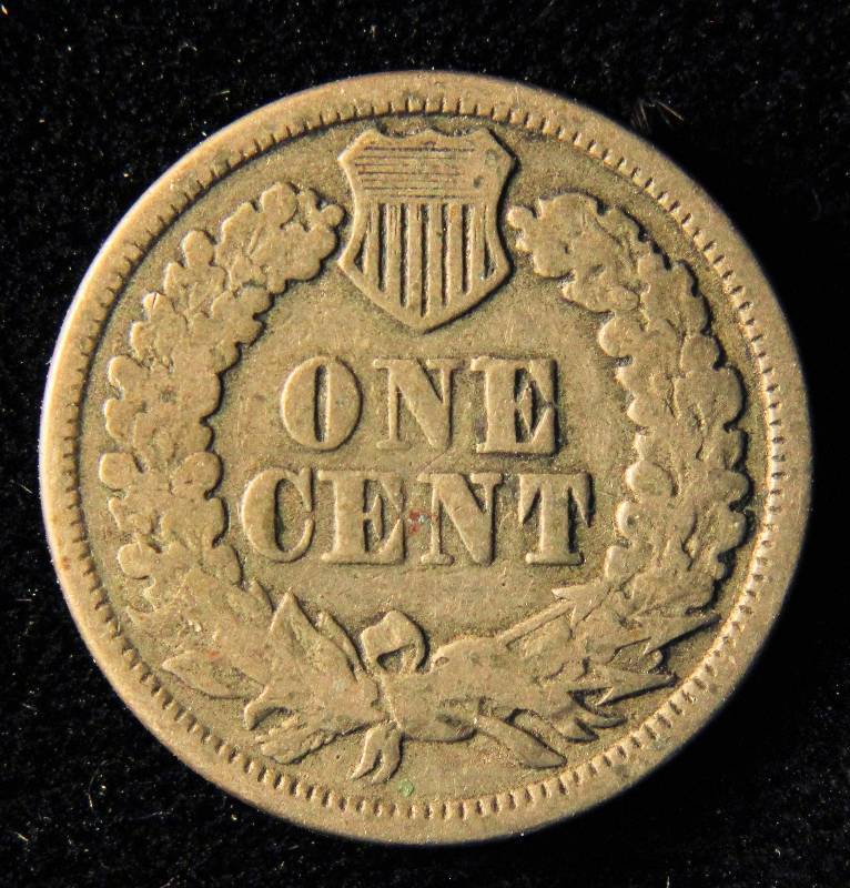 1862 COPPER NICKEL INDIAN HEAD CENT VG