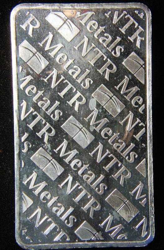 10 TROY Oz. .999 FINE SILVER BAR NTR METALS