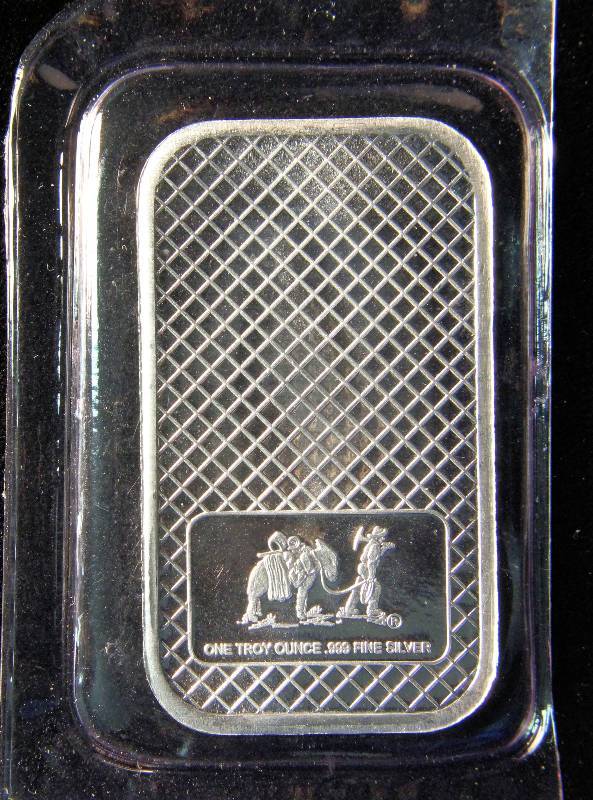 1 TROY OZ. .999 FINE SILVER SILVERTOWNE EAGLE BAR
