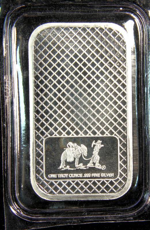 1 TROY OZ. .999 FINE SILVER SILVERTOWNE EAGLE BAR