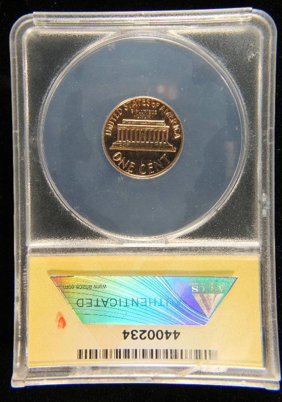 1975 S PROOF LINCOLN MEMORIAL CENT PF62 RED ANACS