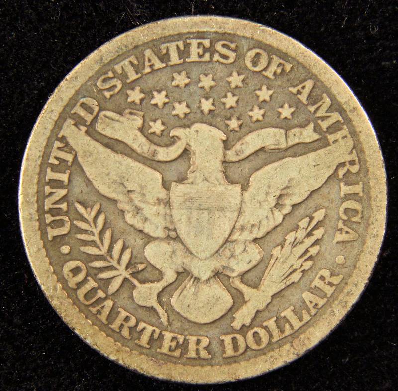 1897 BARBER SILVER QUARTER GOOD