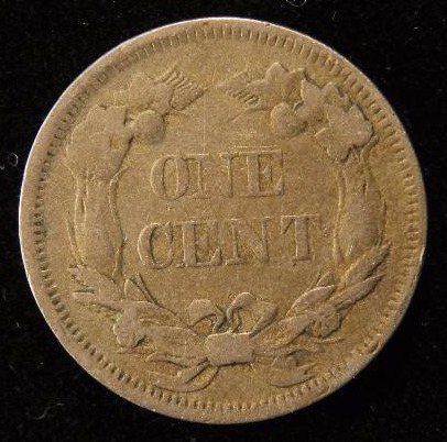 1858 US SMALL LETTERS FLYING EAGLE CENT FINE