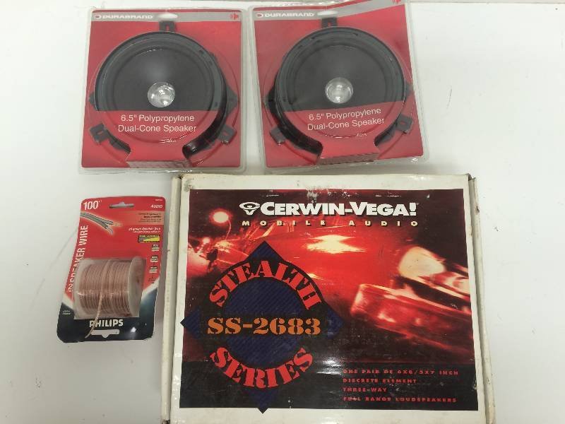 Car speakers and wire
