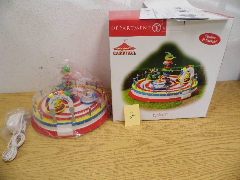 Dept 56 Twirling Tea Cups - New