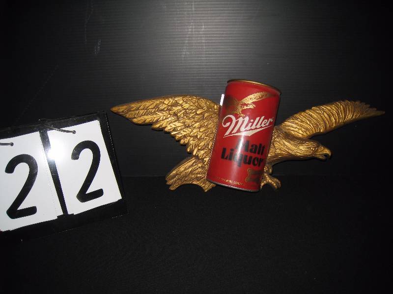 lot 22 image: Miller Malt Liquor - 3D plastic wall hanger, Rare, very cool
