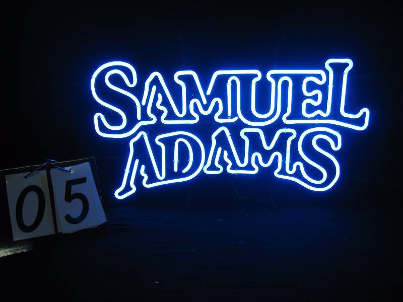 lot 5 image: Samuel Adams blue neon
