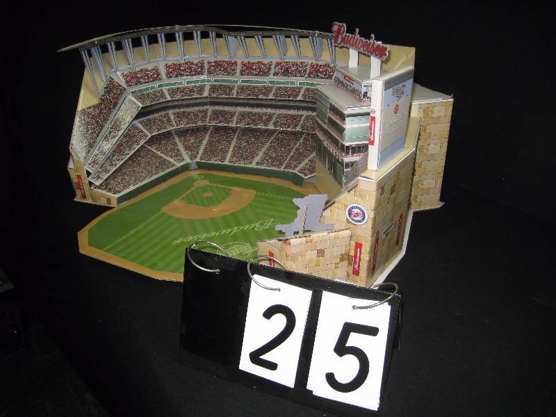lot 25 image: MN Twins Target Field cardboard stadium