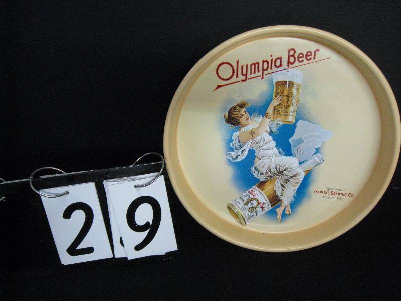 lot 29 image: Olympia beer tray