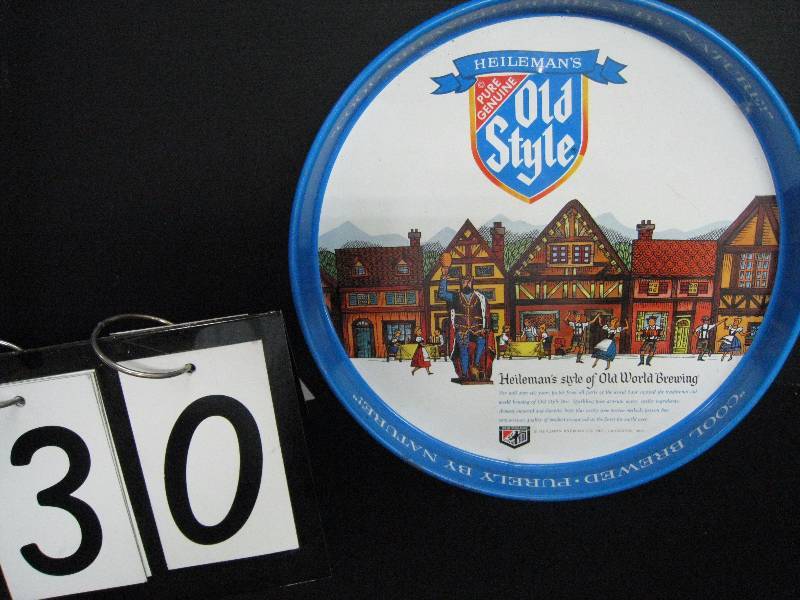 lot 30 image: Old Style beer tray