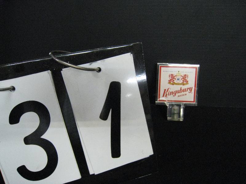 lot 31 image: Kingsbury Beer vintage beer tap