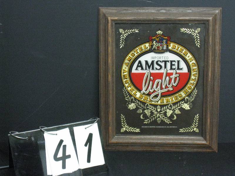 lot 41 image: Amstel Light mirror