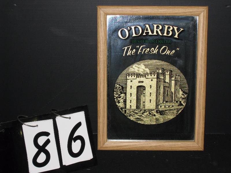 lot 86 image: ODarby Irish Cream mirror
