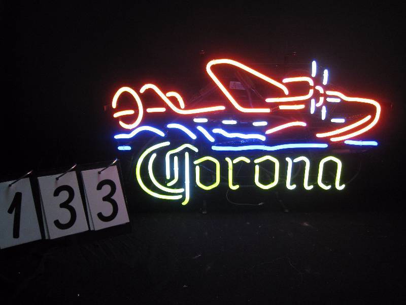 lot 133 image: Corona sea plane neon