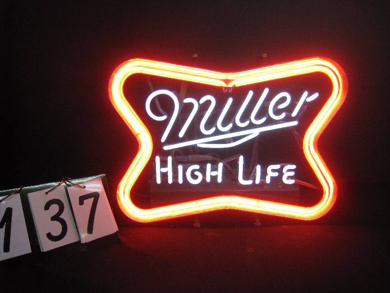 lot 137 image: Miller High Life  - old school, animated. Excellent condition