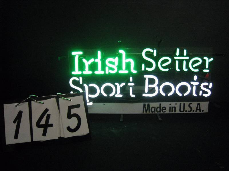 lot 145 image: Irish Setter boots neon