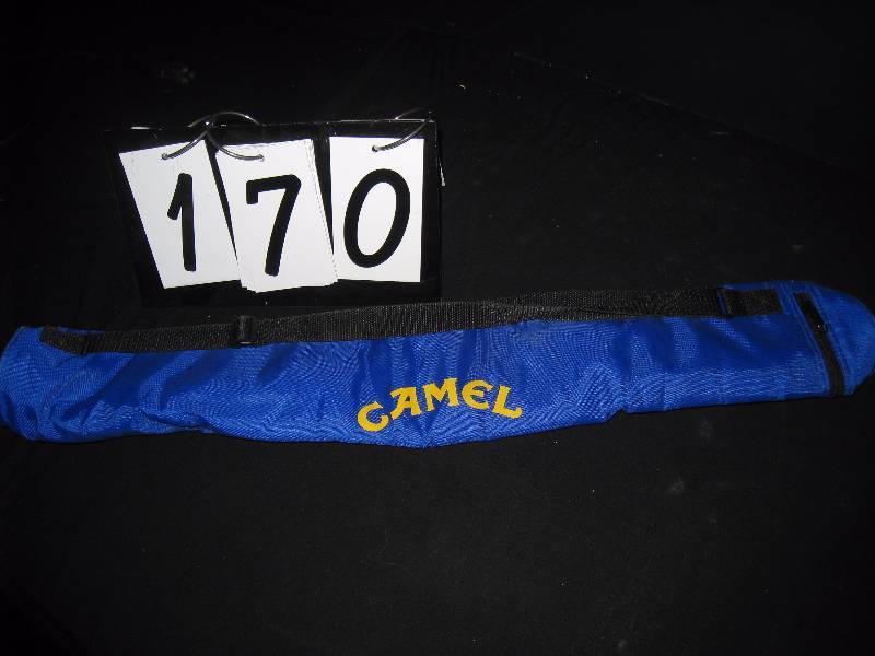 lot 170 image: Joe Camel cigarettes 6-pack beer carrier