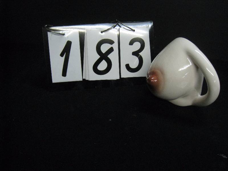 lot 183 image: Boob mug, drink straight from the nipple