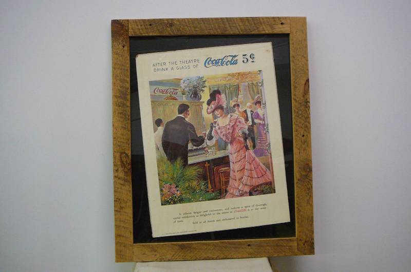 Framed Coke Poster    26x32