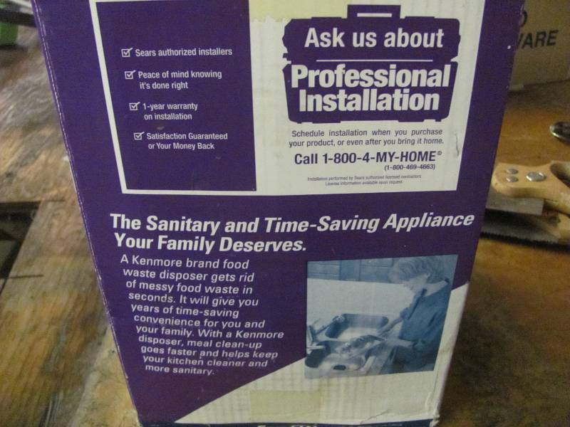 lot 54 image: SEARS Garbage Disposal