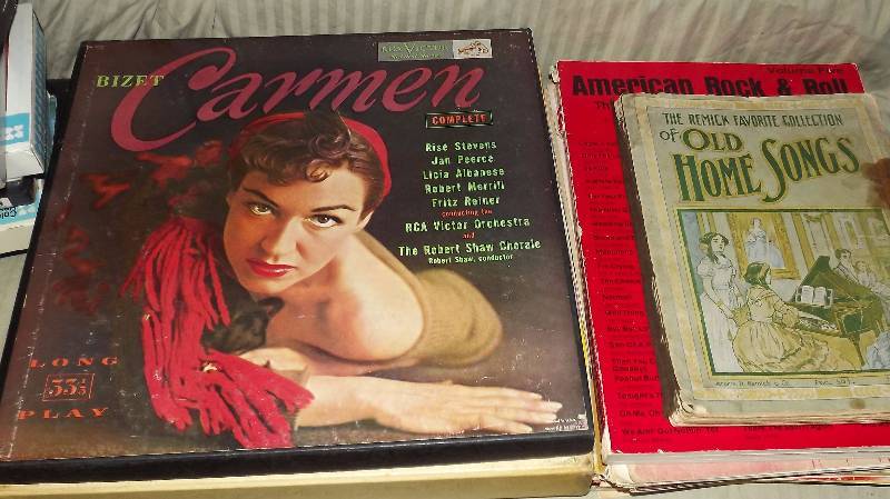 lot 226 image: Sheet Music, Records, 8 Track Tapes & More