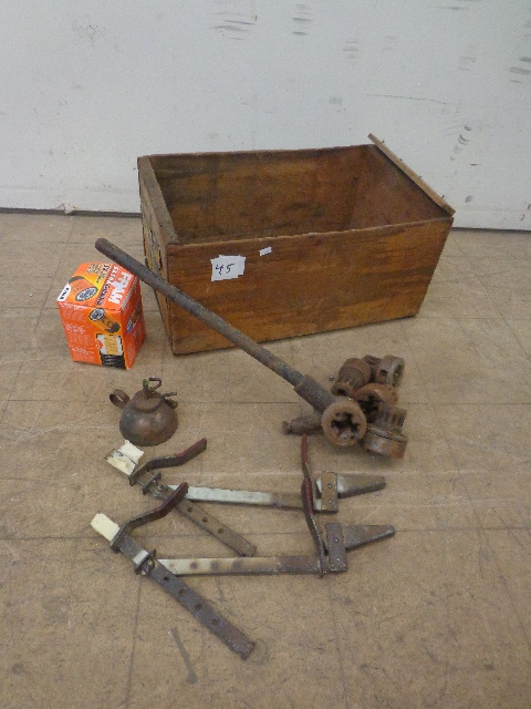 Old Peach Box & tools