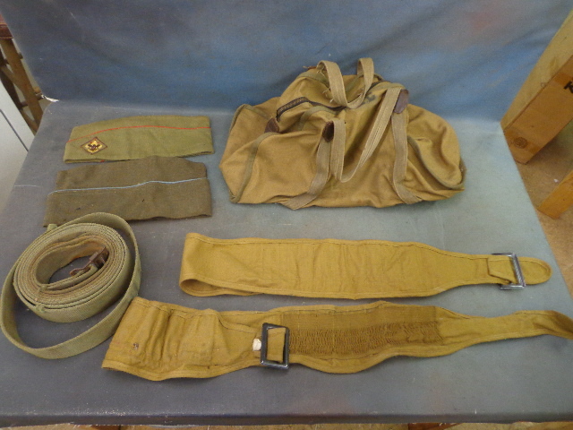 Military Hat, Bag, Ammo Belt & More