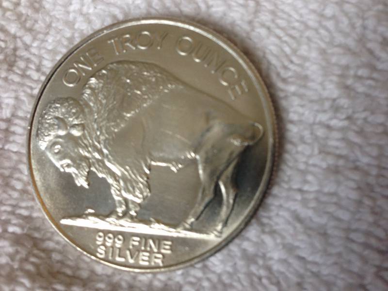 Buffalo  Indian Head Design Silver Round
