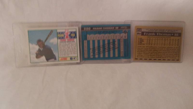 Frank Thomas 3 Card Rookie Set.