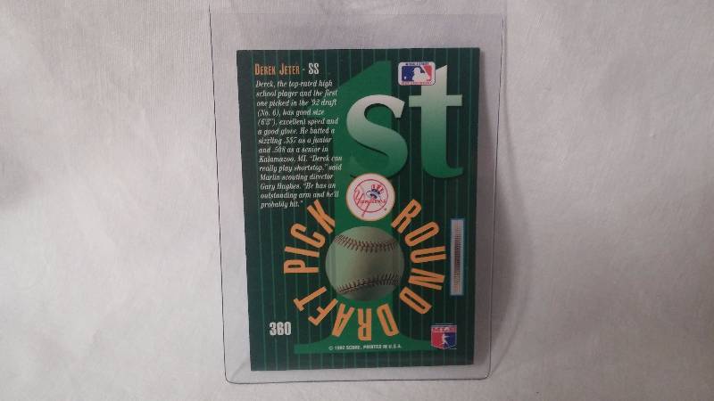 Derek Jeter 1993 Select Rookie Card