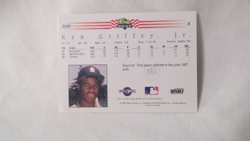 Ken Griffey 1992 Classic Best.