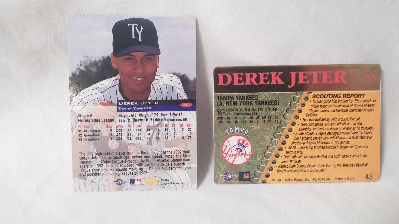 Derek Jeter, Two Minor League Cards