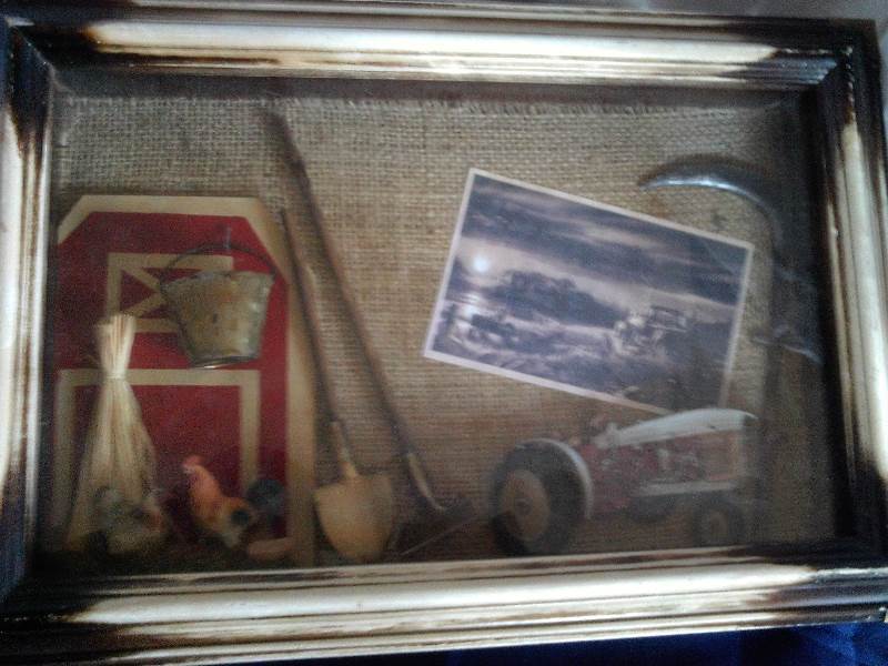 vintage picture in a box