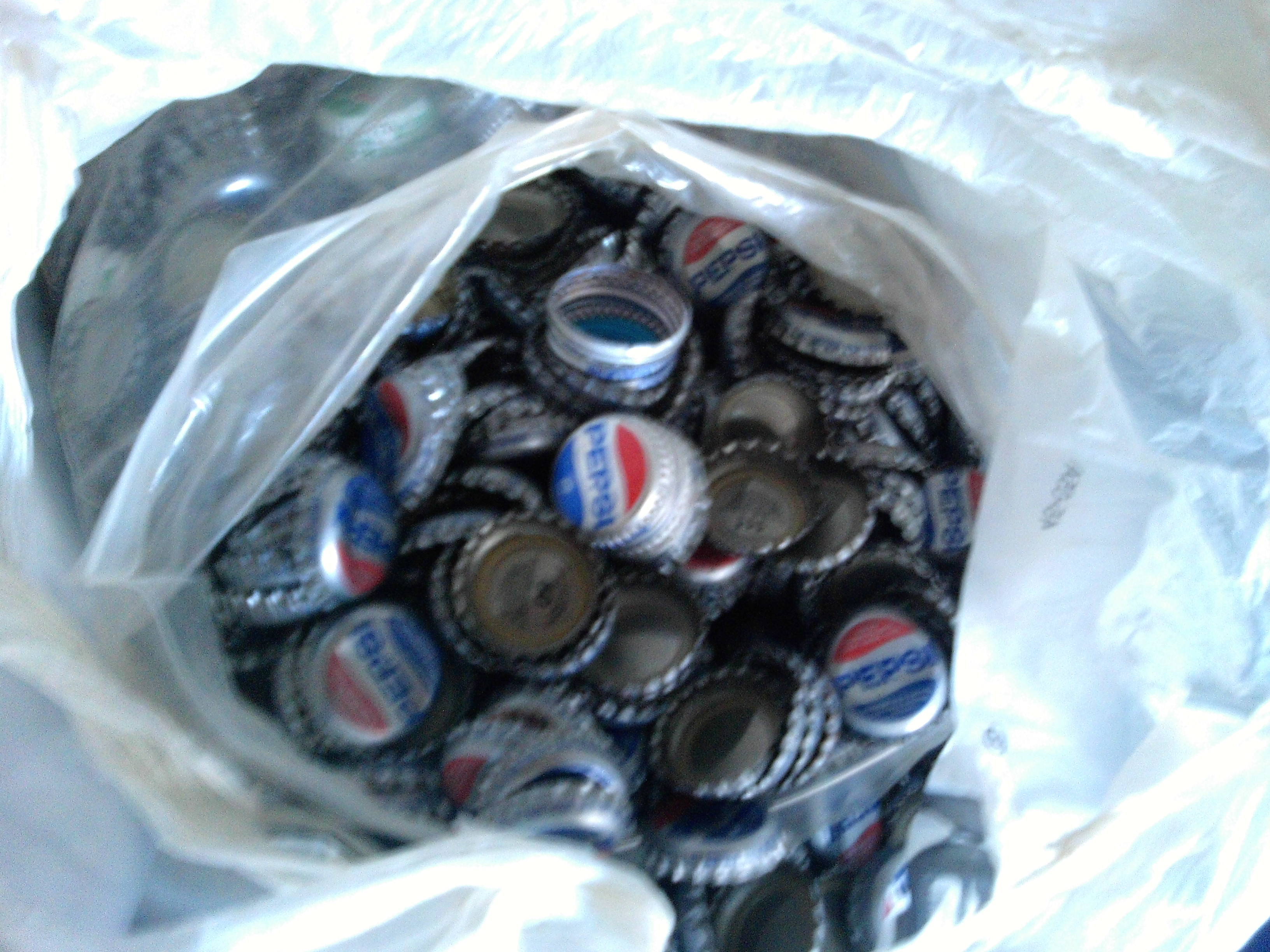 whole bag of pepsi caps