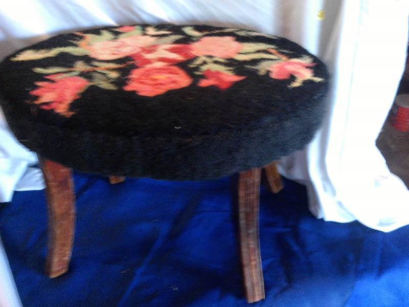 vintage footstool