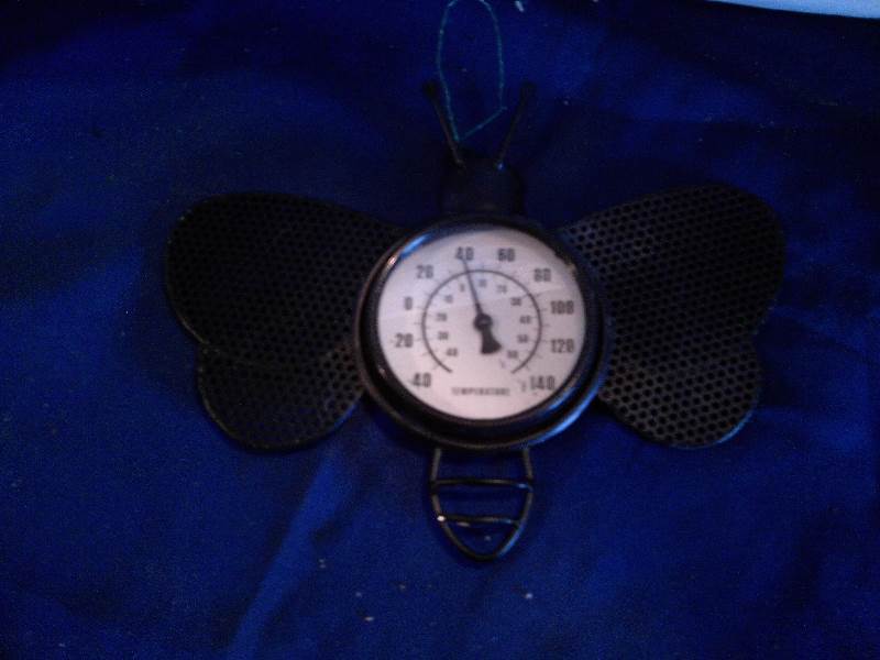 vintage butter fly thermometer