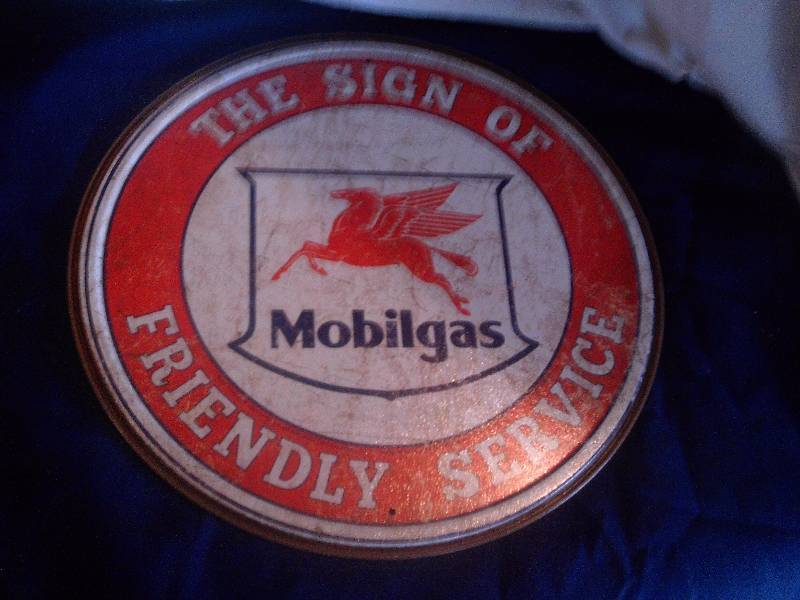 vintage mobile gas sign