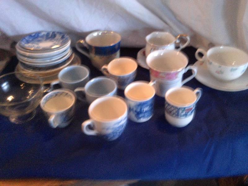 misc teacups and saucers